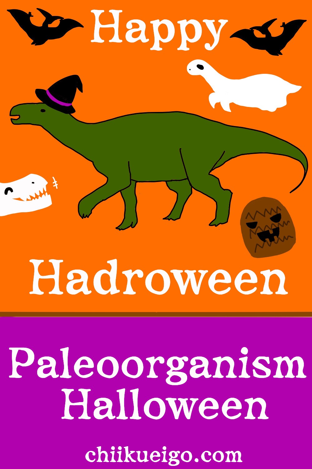 happy hadrosaurus halloween